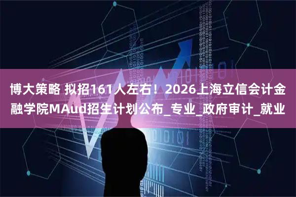 博大策略 拟招161人左右！2026上海立信会计金融学院MAud招生计划公布_专业_政府审计_就业